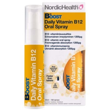 NORDIC HEALTH BOOST B12-SUUSUIHKE 25 ML