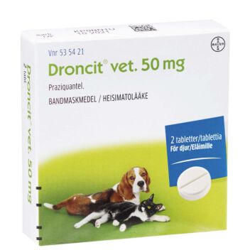 DRONCIT 50MG VET TABL 2 fol