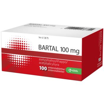 BARTAL 100 MG OHUTSUOLESSA HAJOAVA TABLETTI 100 fol