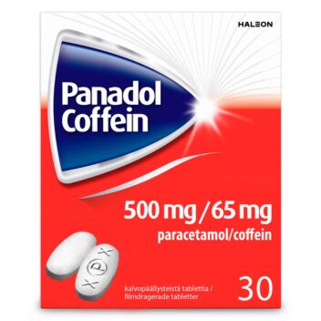 PANADOL COFFEIN 500/65 mg TABLETTI, KALVOPÄÄLLYSTEINEN 30 fol