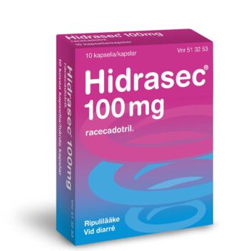 HIDRASEC 100 MG KOVA KAPSELI 10 fol