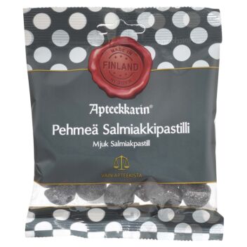 APTEEKKARIN SALMIAKKIPASTILLI PEHMEÄ 60 G