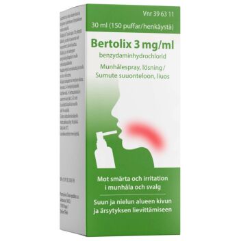 BERTOLIX 3 mg/ml SUMUTE SUUONTELOON, LIUOS 30 ml