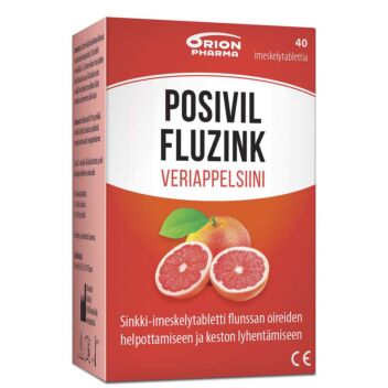 POSIVIL FLUZINK VERIAPPELSIINI IMESKELYTABL 40 KPL