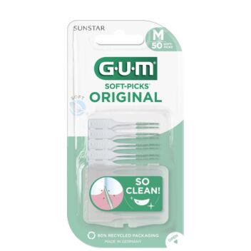GUM SOFT-PICKS ORIGINAL REGULAR HAMMASVÄLIHARJA 50 KPL