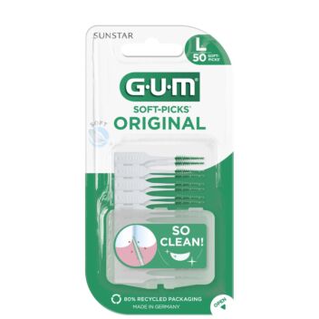 GUM SOFT-PICKS ORIGINAL LARGE HAMMASVÄLIHARJA 50 KPL