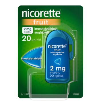 NICORETTE FRUIT 2 MG IMESKELYTABLETTI 20 kpl