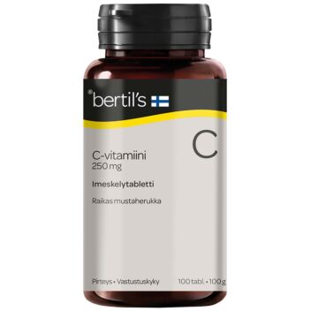 BERTIL'S VITAMIN C-VITAMIINI 250 MG PURUTABL 100 KPL