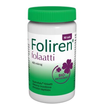 FOLIREN FOLAATTI 400 MIKROG. 90 TABL