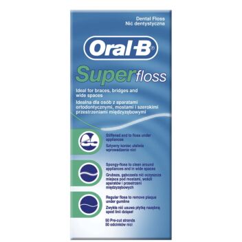 ORAL-B SUPER FLOSS HAMMASLANKA 50 KPL