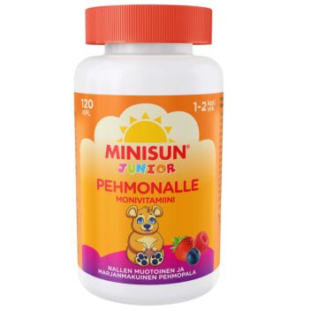 MINISUN MONIVITAMIINI PEHMONALLE JUNIOR 120 KPL