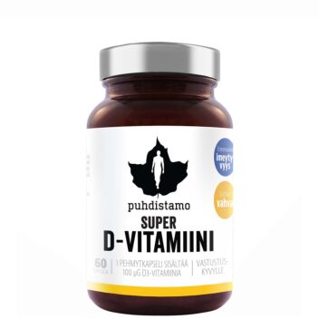 PUHDISTAMO SUPER D-VITAMIINI KAPS 60 KPL