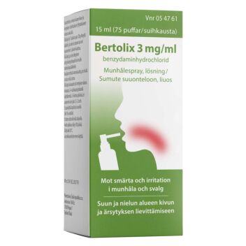 BERTOLIX SUMUTE SUUONTELOON, LIUOS 3MG/ML