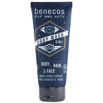 BENECOS FOR MEN ONLY BODY WASH 3IN1 SUIHKUGEELI 200 ML