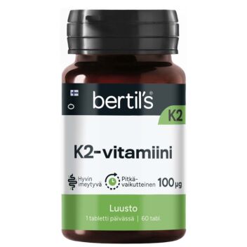 BERTIL'S VITAMIN K2-VITAMIINI TABL 60 KPL