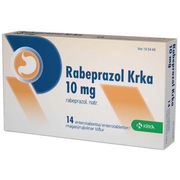 RABEPRAZOL KRKA 10 MG OHUTSUOLESSA HAJOAVA TABLETTI 14 fol