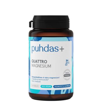 PUHDAS+ QUATTRO MAGNESIUM VEGEKAPS 60 KPL