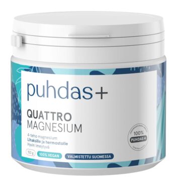 PUHDAS+ QUATTRO MAGNESIUM JAUHE 150 g