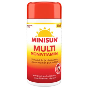 MINISUN MONIVITAMIINI MULTI KOLA 90 TABL