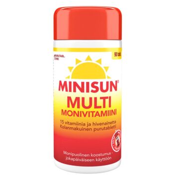 MINISUN MONIVITAMIINI MULTI KOLA 90 TABL