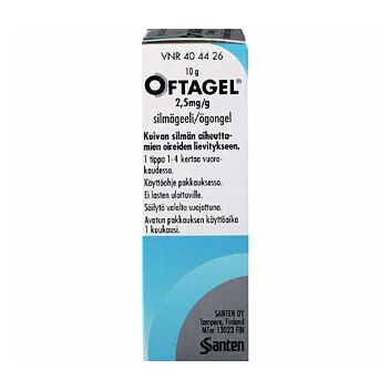 OFTAGEL SILMÄGEELI 2,5MG/G