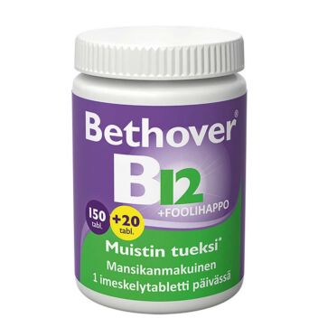 BETHOVER B12+FOOLIHAPPO MANSIKKA TABL 150+20 kpl