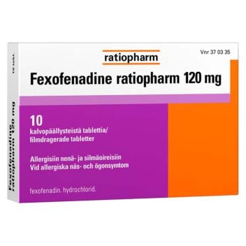 FEXOFENADINE RATIOPHARM 120 MG TABL