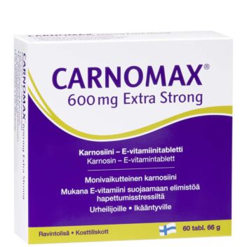 CARNOMAX 600 MG EXTRA STRONG KARNOSIINI TABLETTI 60 KPL