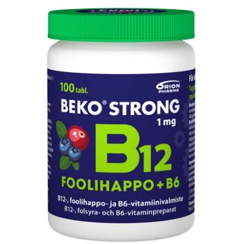 BEKO STRONG B12+FOOLIHAPPO+B6 MUSTIKKA-KARPALO PURUTABL 100 kpl