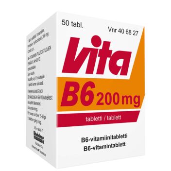 VITA-B6 200 MG TABLETTI 50 kpl