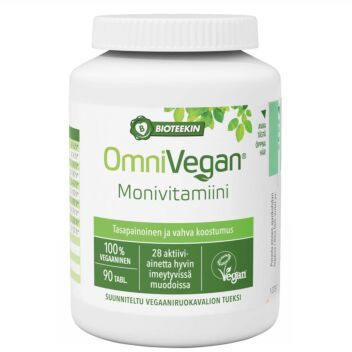 BIOTEEKIN OMNIVEGAN MONIVITAMIINI TABL 90 KPL