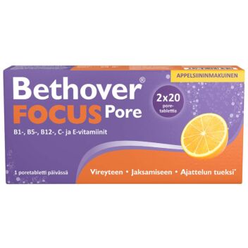BETHOVER FOCUS PORE APPELSIINI 2 X 20 TABL