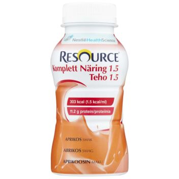 RESOURCE TEHO 1.5 NESTE, TÄYDENNYSRAVINTOVALMISTE 4 X 200 ML