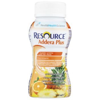 RESOURCE ADDERA PLUS NESTE, TÄYDENNYSRAVINTOVALMISTE ANANAS-APPELSIINI 4 X 200 ML