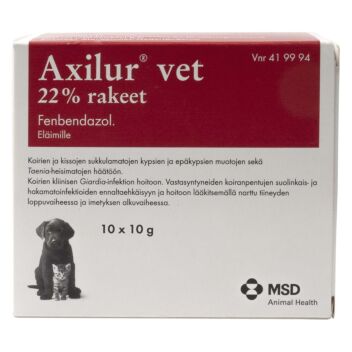 AXILUR 22% VET RAKEET KISSA,KOIRA 10x10 g