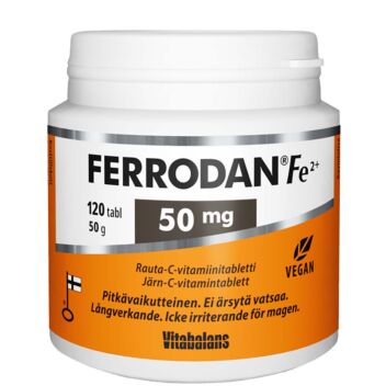 FERRODAN FE2+ 50 MG TABL 120 KPL