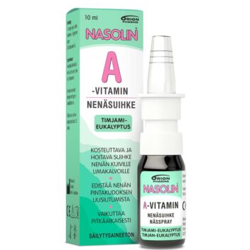 NASOLIN A-VITAMIN TIMJAMI-EUKALYPTUS NENÄSUMUTE 10 ml