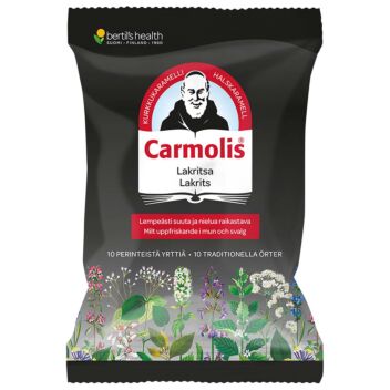 CARMOLIS YRTTIKARAMELLI LAKRITSI 75 G