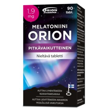 MELATONIINI ORION 1,9MG PITKÄVAIKUTTEINEN TABL 90 KPL