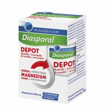 DIASPORAL MAGNESIUM DEPOT + B-VITAMIN. COMPLEX TABL 30 KPL
