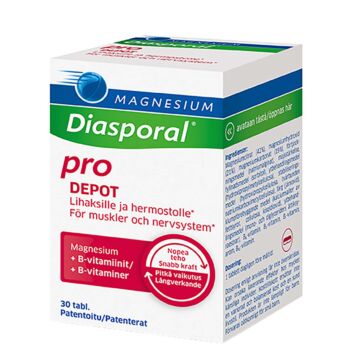 DIASPORAL MAGNESIUM DEPOT + B-VITAMIN. COMPLEX TABL 30 KPL