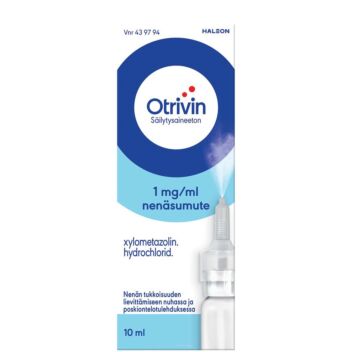 OTRIVIN SÄILYTYSAINEETON 1 mg/ml NENÄSUMUTE 10 ml