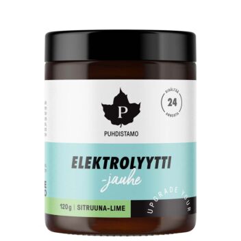 PUHDISTAMO KETO ELEKTROLYYTTIJAUHE SITRUUNA LIME 120 G