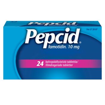 PEPCID 10 mg KALVOPÄÄLLYSTEINEN TABLETTI 24 fol