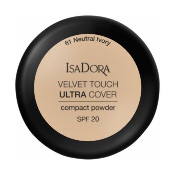ISADORA VELVET TOUCH ULTRA COVER COMPACT POWDER SPF20 61 NEUTRAL IVORY 7,5 G