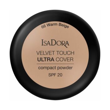 ISADORA VELVET TOUCH ULTRA COVER COMPACT POWDER SPF20 66 WARM BEIGE 7,5 G