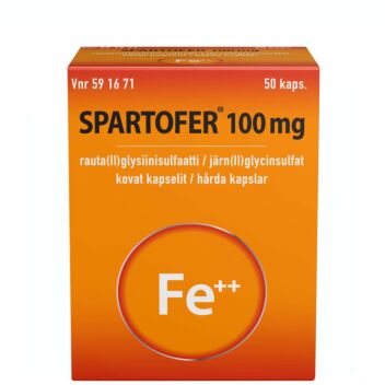 SPARTOFER KAPSELI 100MG