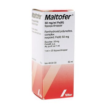 MALTOFER 50 MG/ML TIPAT, LIUOS 30 ml