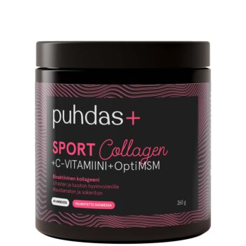 PUHDAS+ SPORT COLLAGEN & C-VITAMIINI & OPTIMSM 260 G
