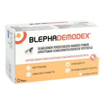 Blephademodex wipes 30 kpl | Silmien puhdistus ja suojaaminen
